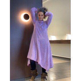 Slouchy Hooded Plush Dress